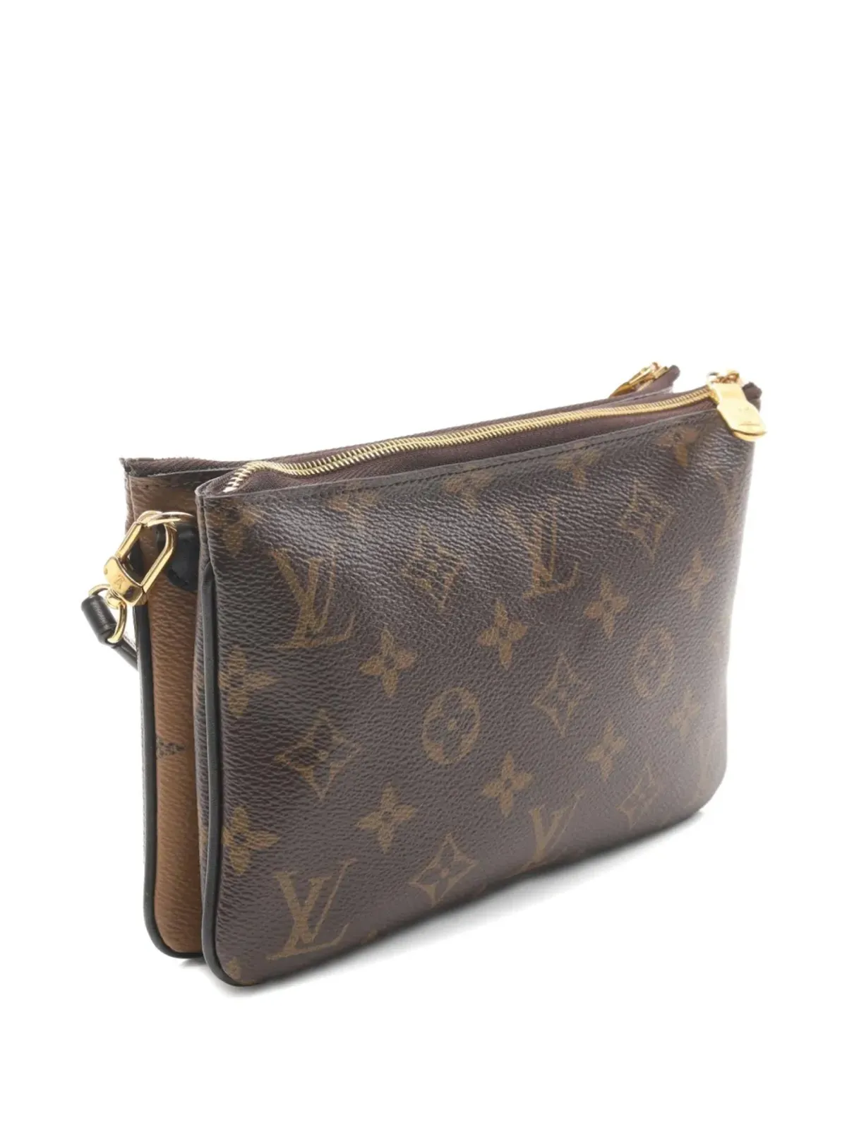 Louis Vuitton Pre-Owned ダブルジップ・モノグラム・ショルダーバッグ - 画像2