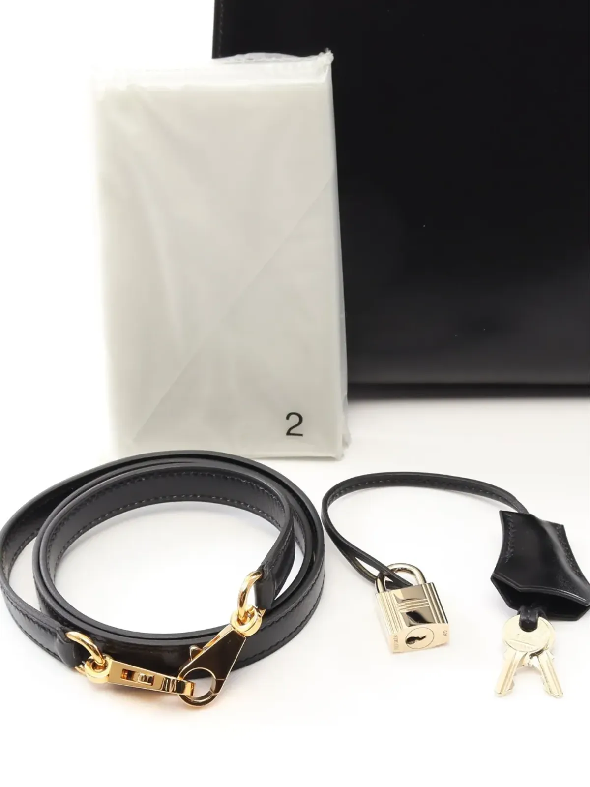 Hermès Pre-Owned ケリー・セルリエ ボックスカーフ トートバッグ - 画像4