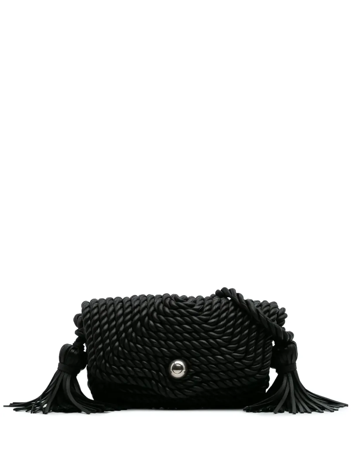 Bottega Veneta Pre-Owned クロスボディバッグ（ラムスキン・トーション・クラシック・タッセイル・ツイスト） - ブラック - 画像1