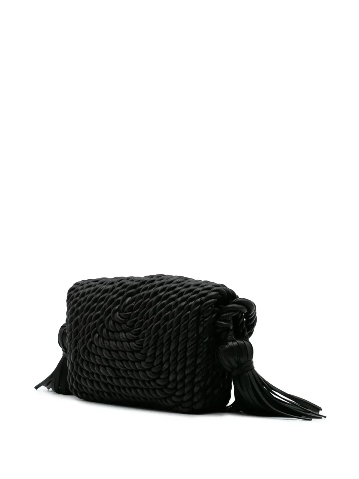 Bottega Veneta Pre-Owned クロスボディバッグ（ラムスキン・トーション・クラシック・タッセイル・ツイスト） - ブラック - 画像3
