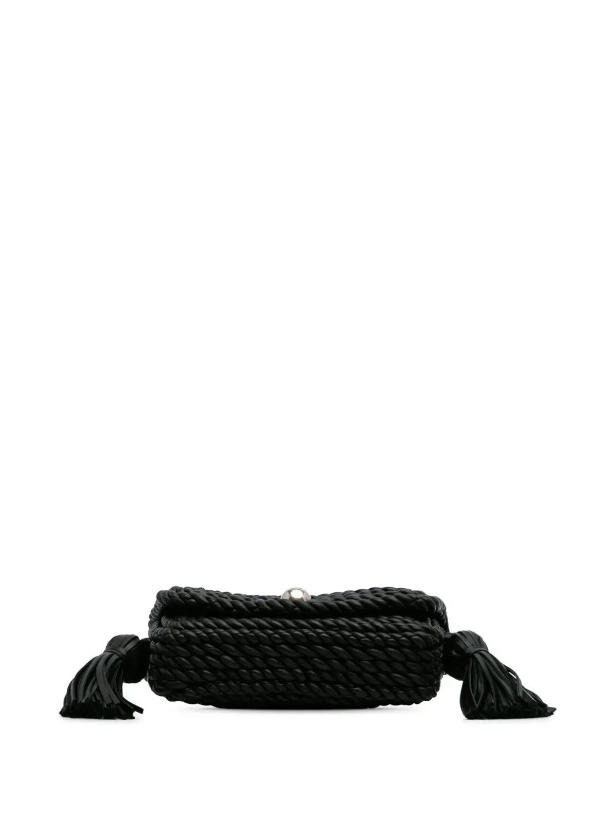 Bottega Veneta Pre-Owned クロスボディバッグ（ラムスキン・トーション・クラシック・タッセイル・ツイスト） - ブラック - 画像4