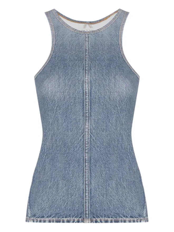 Rag & Bone rag & bone デニム風レーサーバックトップ ブルーの商品画像