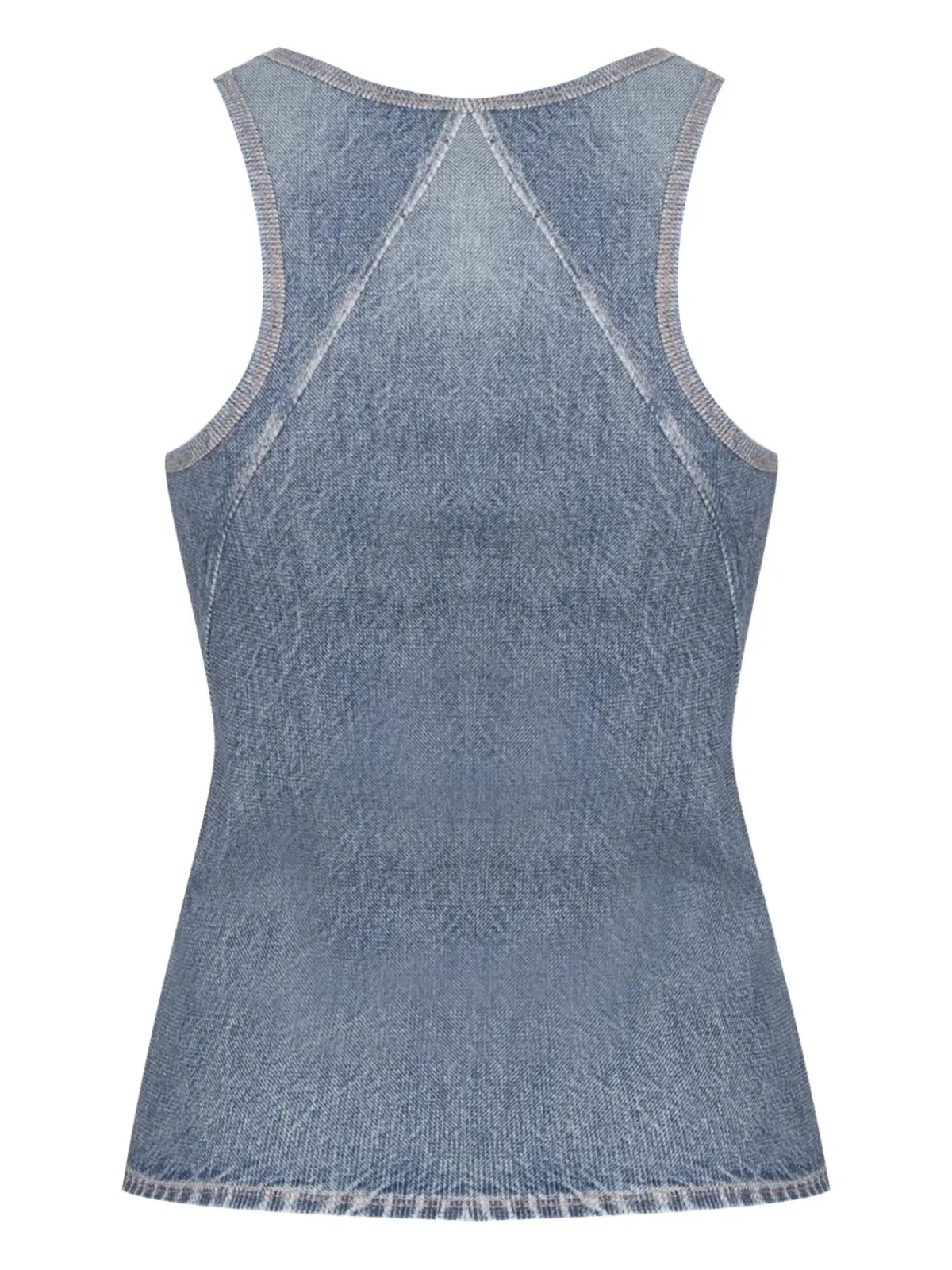 rag & bone デニム風レーサーバックトップ ブルー - 画像2