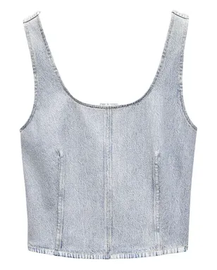 rag & bone デニムベスト - サムネイル1