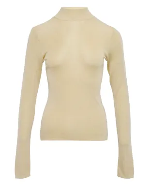 Self-Portrait mock-neck top - Neutrals - サムネイル1