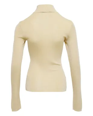 Self-Portrait mock-neck top - Neutrals - サムネイル2