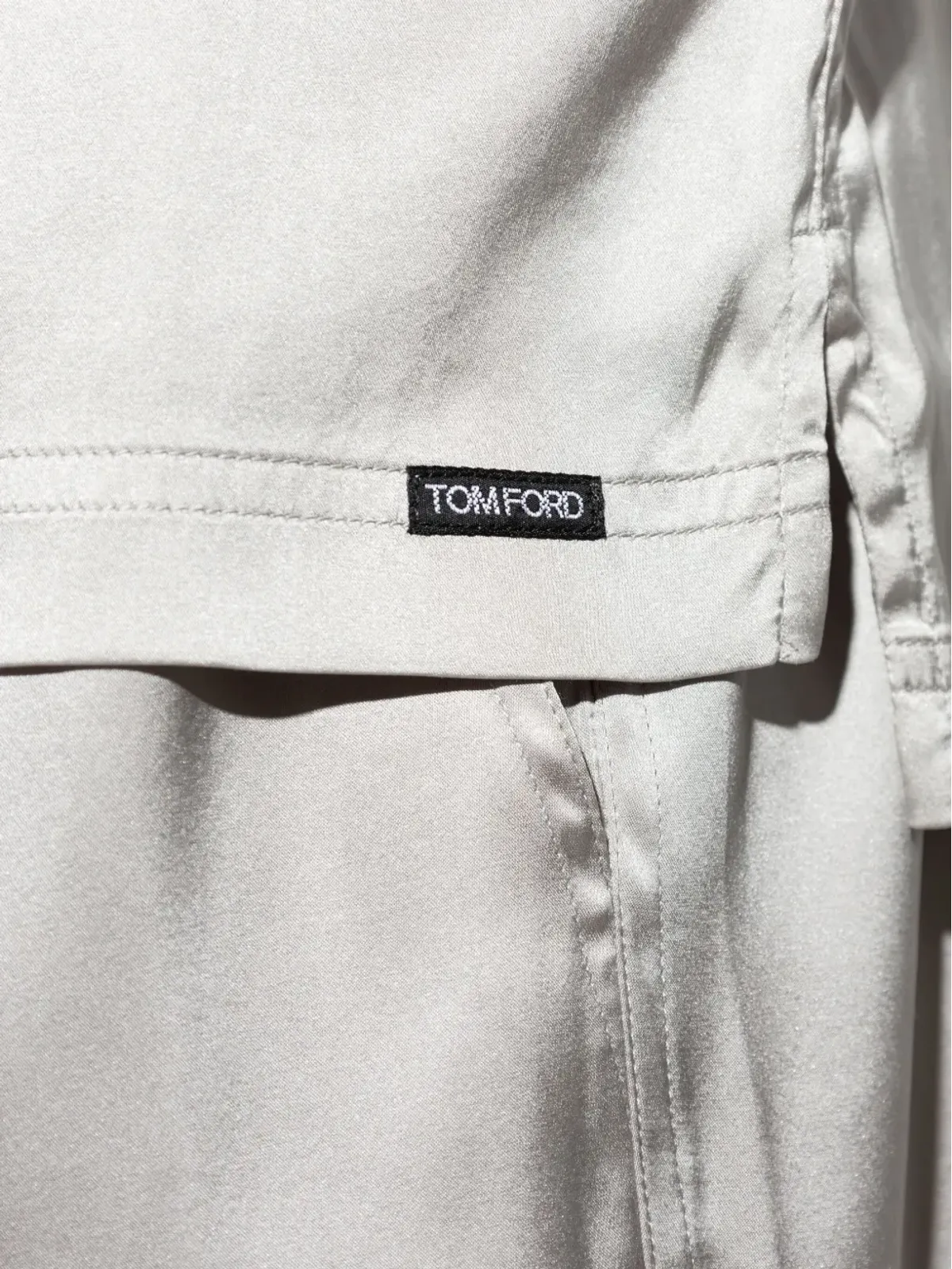TOM FORD シルク混パジャマシャツ - 画像5