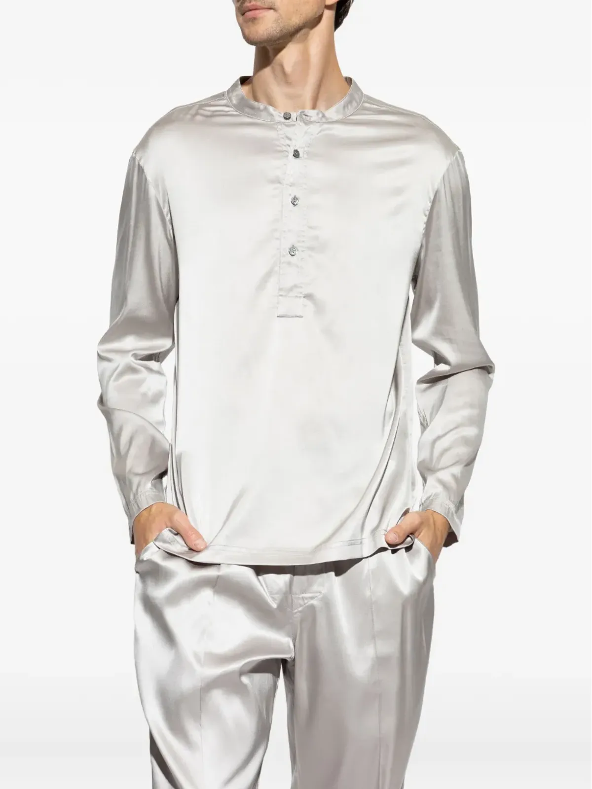 TOM FORD シルク混パジャマシャツ - 画像3