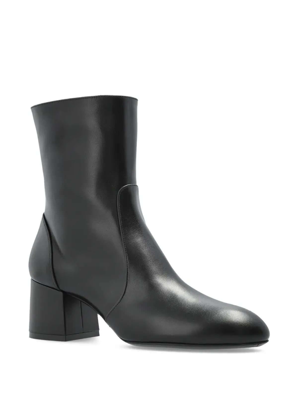 Stuart Weitzman レザー アンクルブーツ ブラック - 画像2