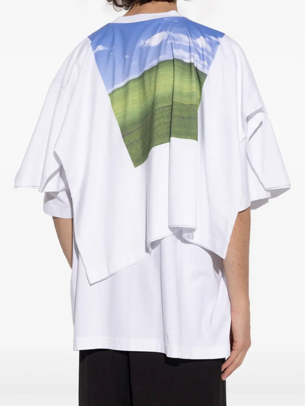 VETEMENTS レイヤード グラフィックプリント Tシャツ ホワイト - 画像4