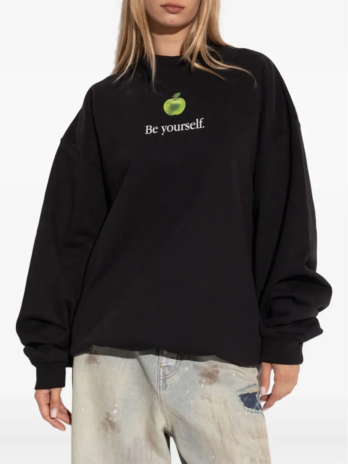 VETEMENTS アップルプリント スウェットシャツ - 画像4