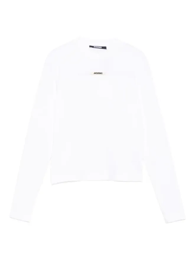 JACQUEMUS Jacquemus ロゴパッチ長袖Tシャツの商品画像