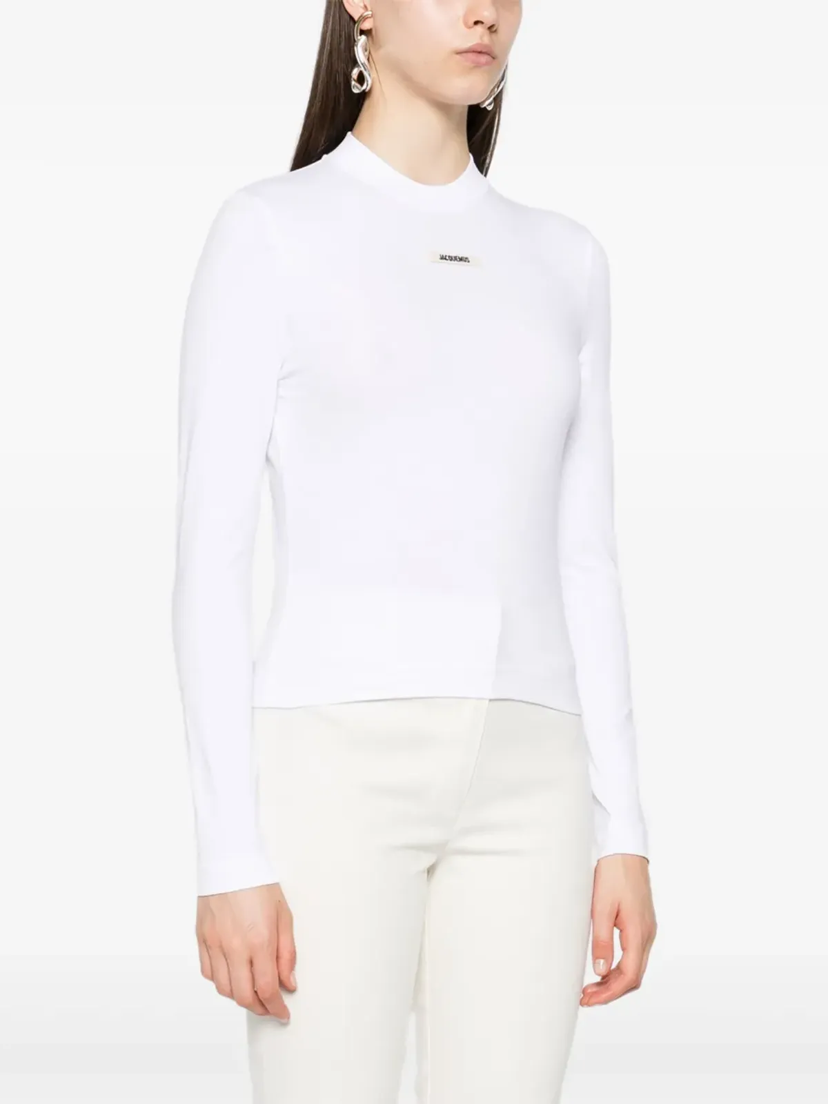 Jacquemus ロゴパッチ長袖Tシャツ - 画像3
