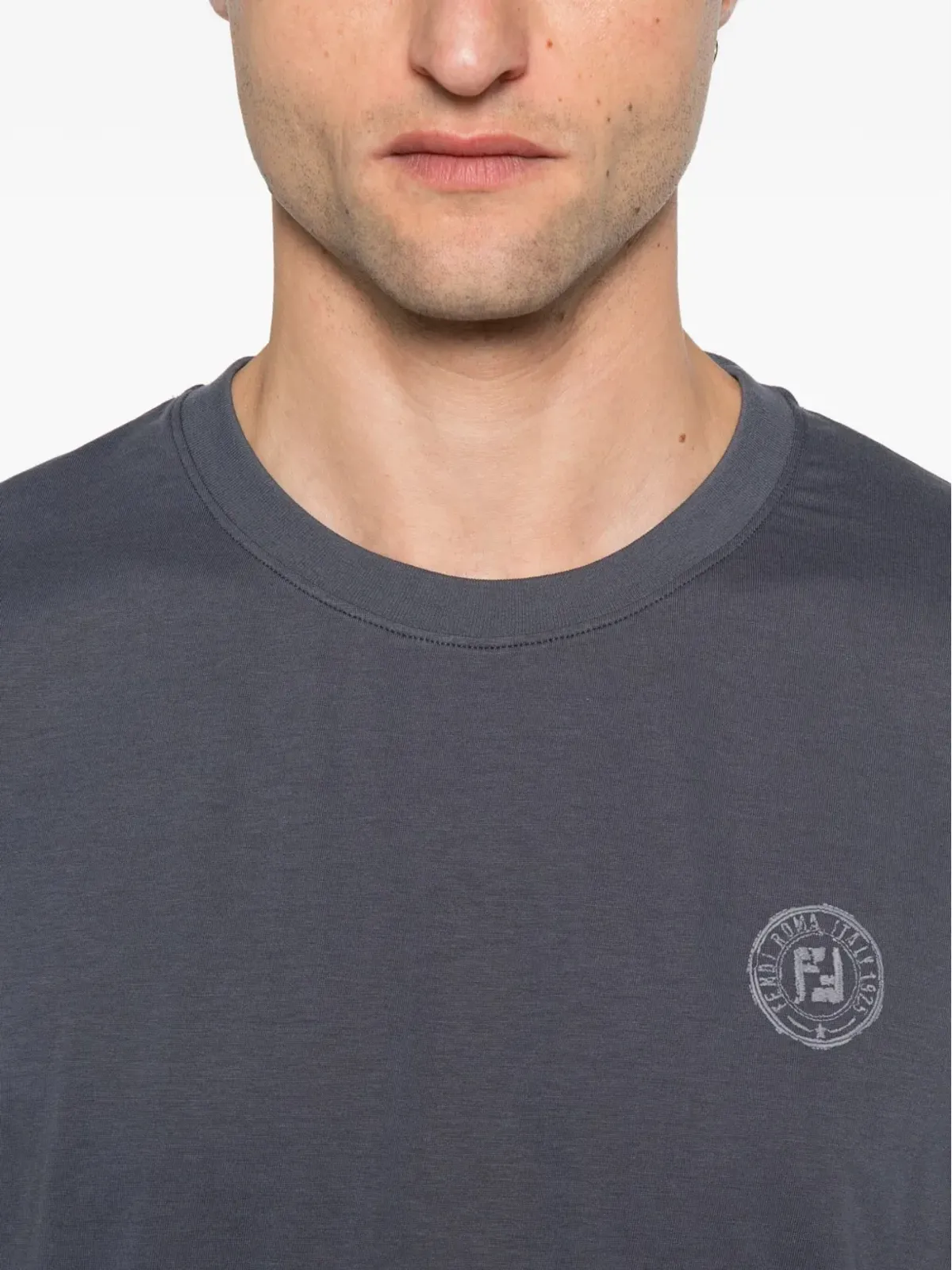 FENDI ロゴディテール クルーネック Tシャツ - 画像4
