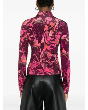 Versace Jeans Couture Porcelain Barocco ボタンアップシャツ - サムネイル4