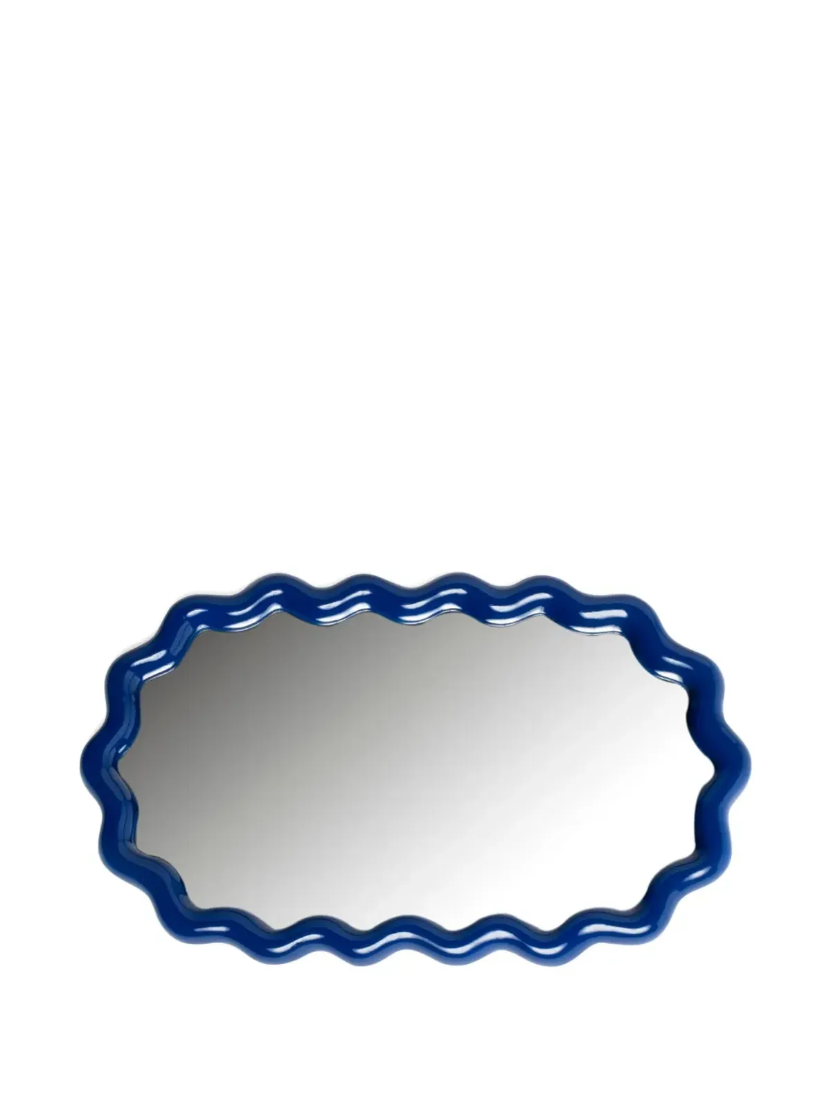 &k Amsterdam Zigzag wave mirror - Blue - 画像1