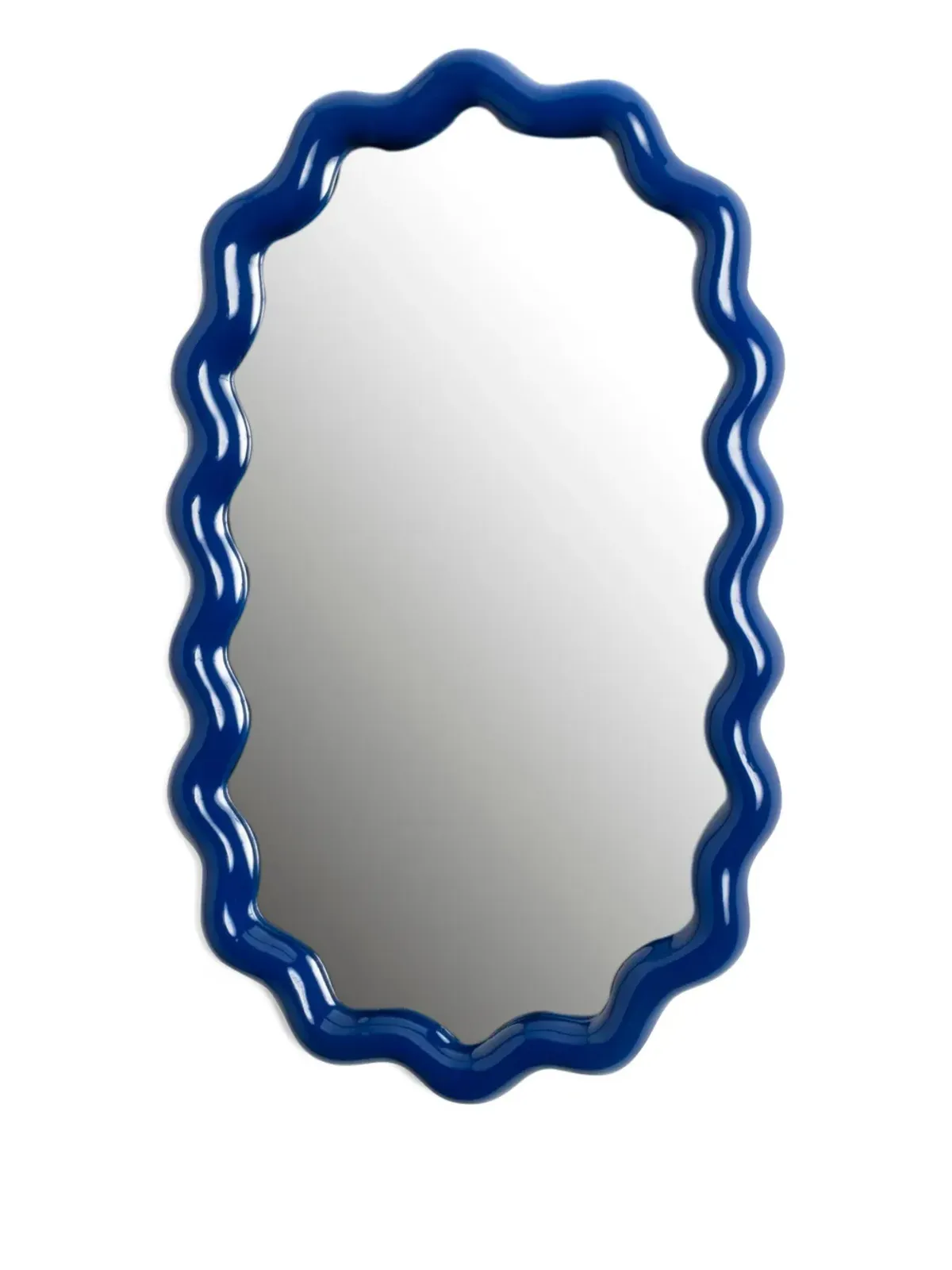 &k Amsterdam Zigzag wave mirror - Blue - 画像2
