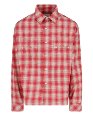 RHUDE チェックシャツ レッド - サムネイル1