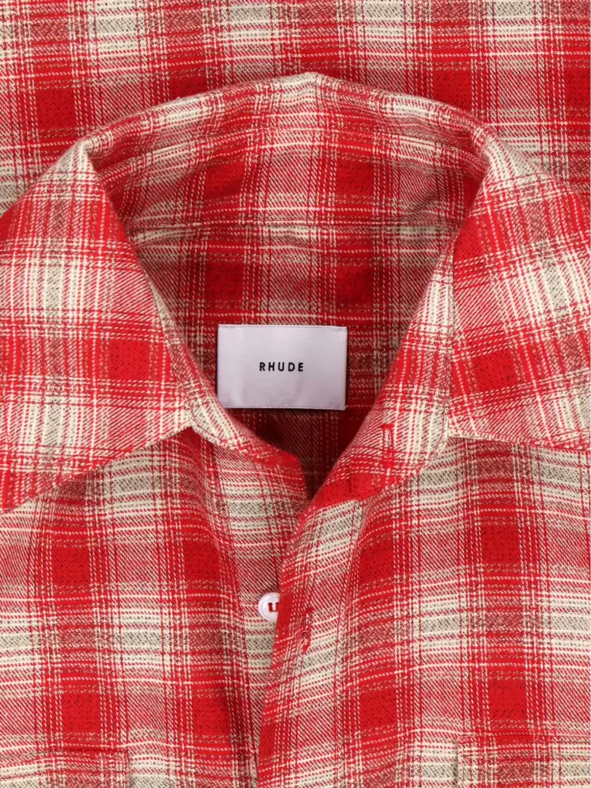 RHUDE チェックシャツ レッド - 画像3