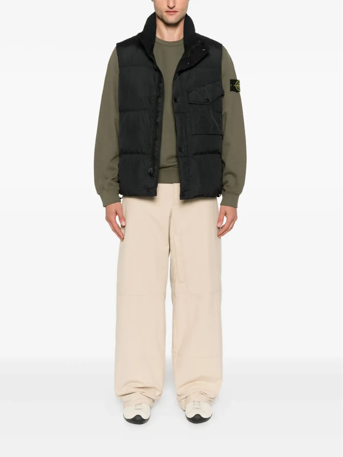 Stone Island キルテッドパネルドベスト - 画像2