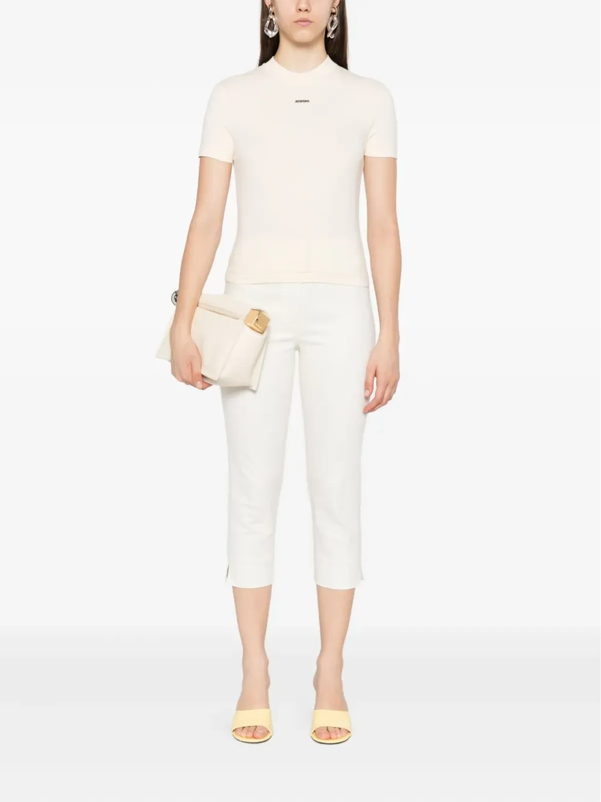 Jacquemus ロゴパッチ コットン Tシャツ - 画像2