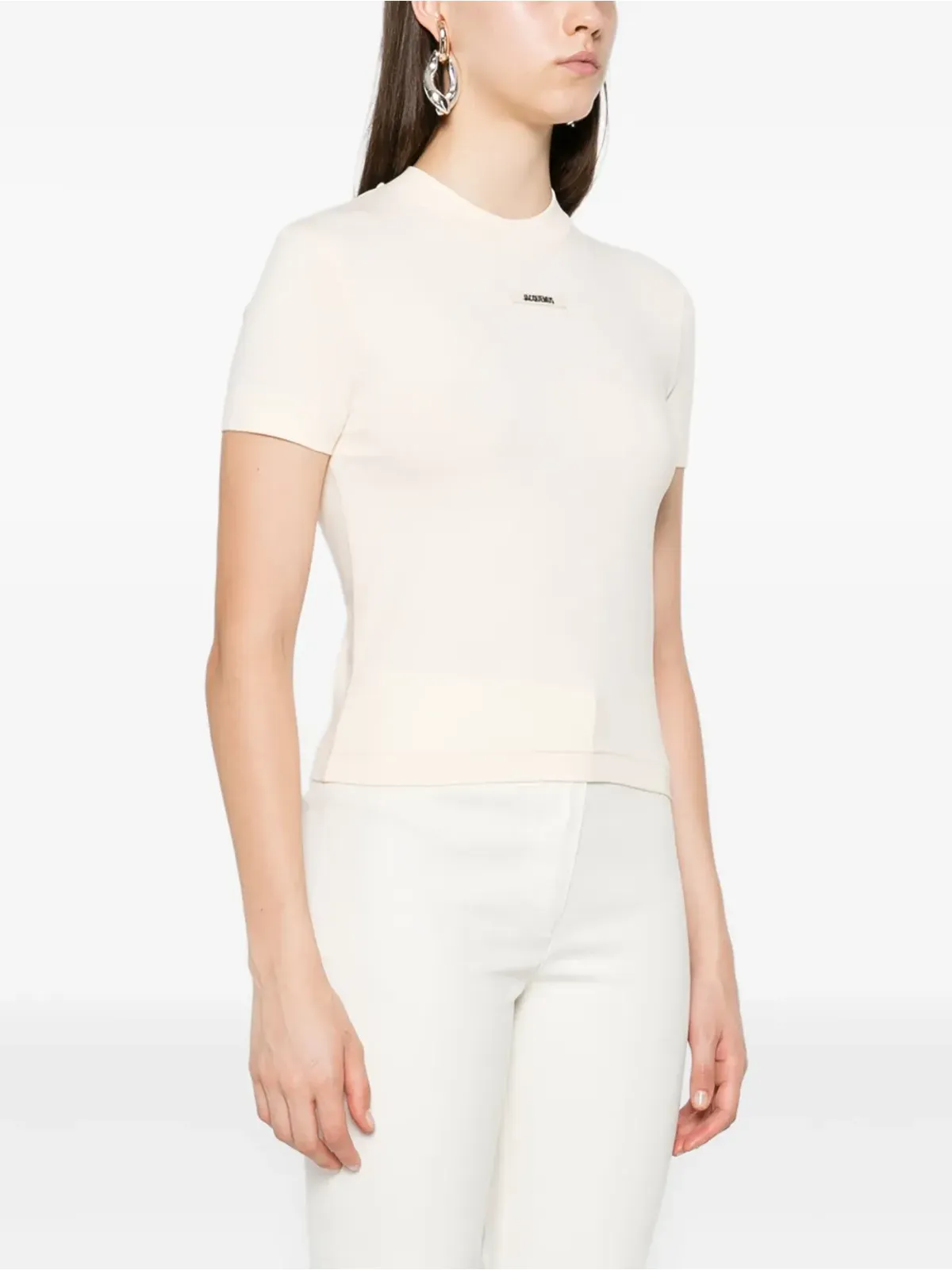 Jacquemus ロゴパッチ コットン Tシャツ - 画像3
