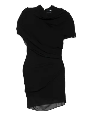 Jacquemus The Castagna draped mini dress - Black - サムネイル1
