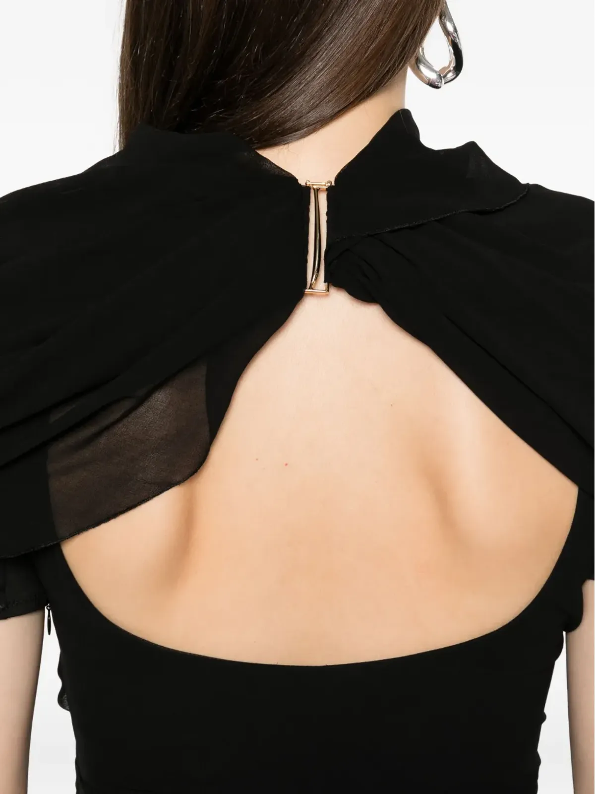 Jacquemus The Castagna draped mini dress - Black - 画像5