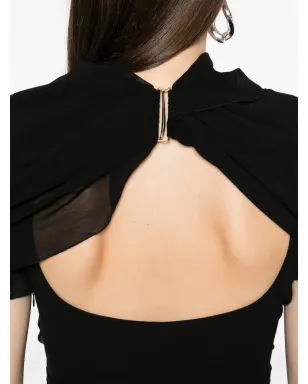 Jacquemus The Castagna draped mini dress - Black - サムネイル5