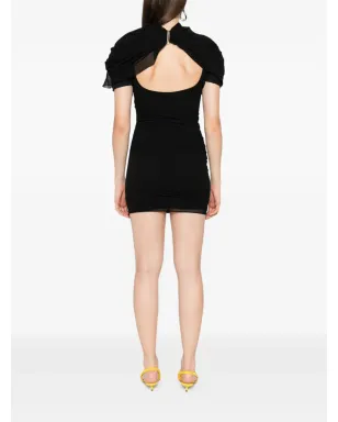 Jacquemus The Castagna draped mini dress - Black - サムネイル4