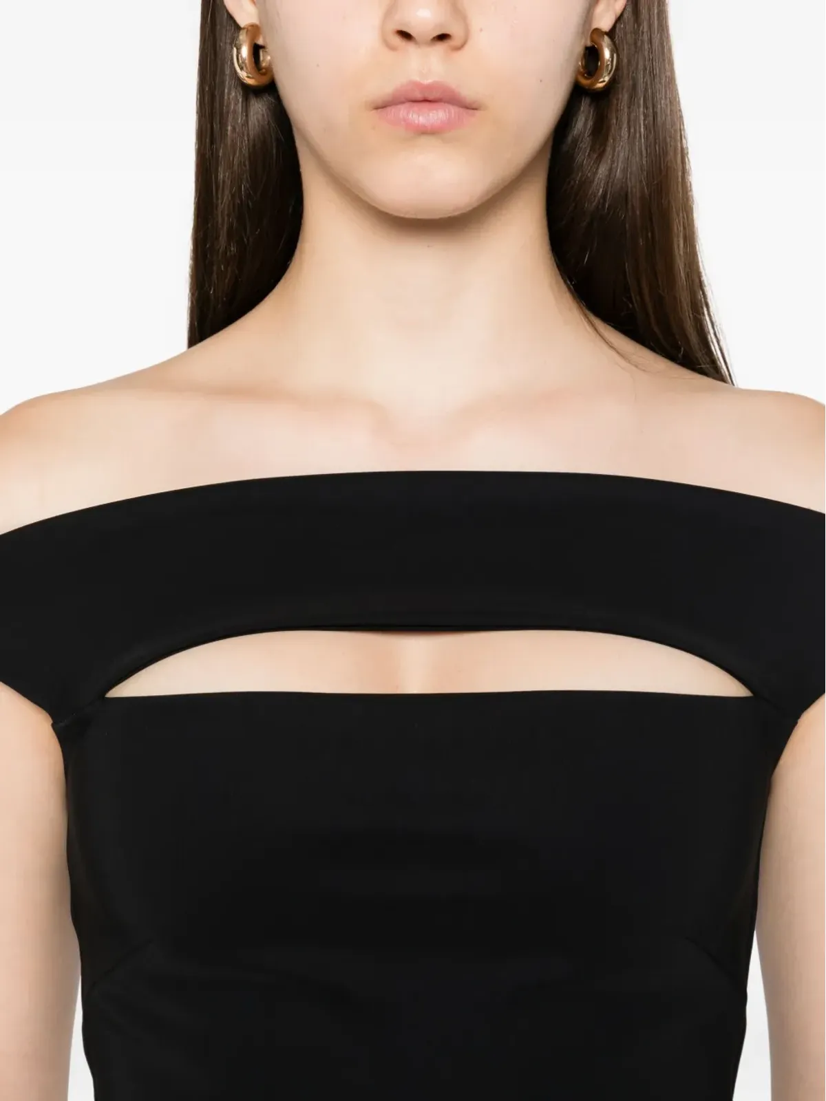 CHIARA BONI La Petite Robe レベッカ オフショルダーフレアジャンプスーツ - 画像5