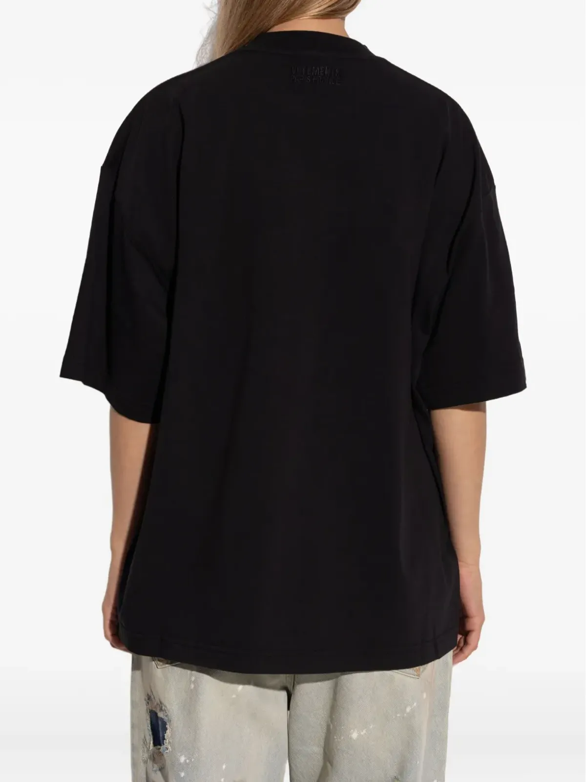 VETEMENTS エッフェル塔プリントTシャツ（ブラック） - 画像5
