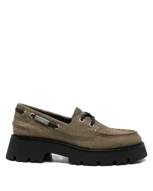 Alexander Wang Carson プラットフォーム ボートシューズ - グリーン - サムネイル1