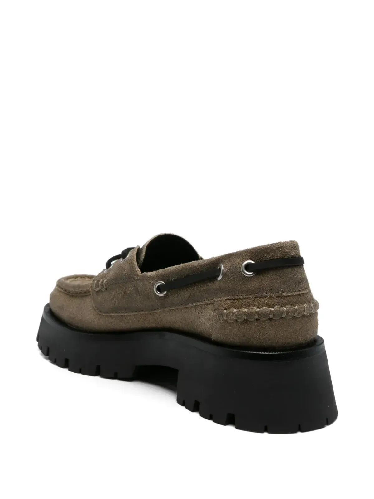 Alexander Wang Carson プラットフォーム ボートシューズ - グリーン - 画像3