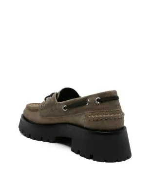 Alexander Wang Carson プラットフォーム ボートシューズ - グリーン - サムネイル3