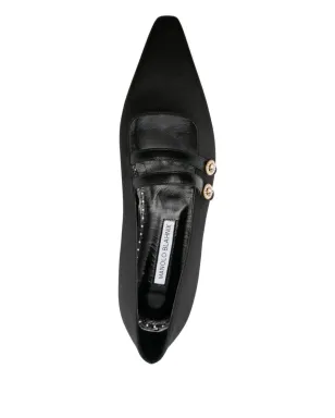Manolo Blahnik Polmana ポインテッドトゥ バレエフラット - サムネイル4