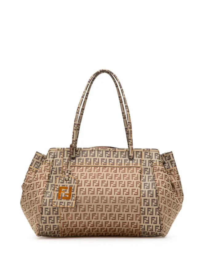 Fendi Pre-Owned Fendi Pre-Owned Zucchino Nylon and Spalmati Grande Pillow トートバッグ - ブラウンの商品画像