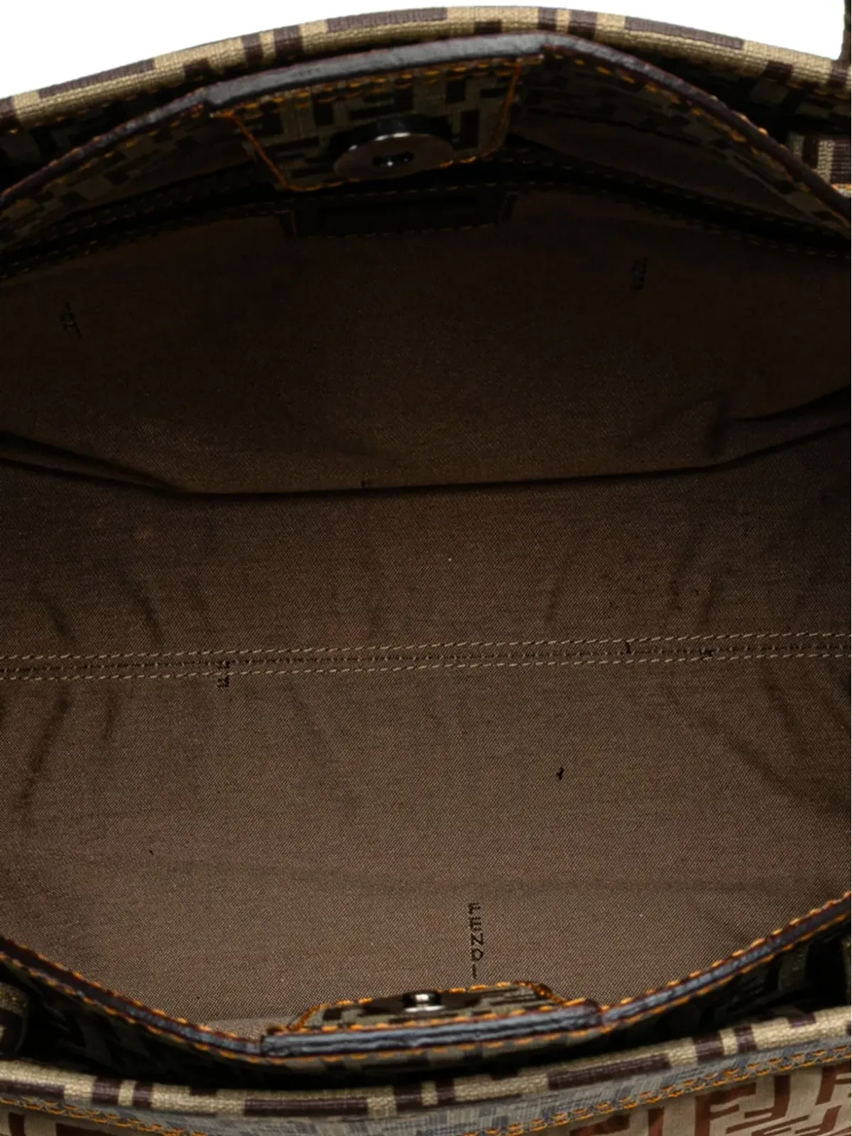 Fendi Pre-Owned Zucchino Nylon and Spalmati Grande Pillow トートバッグ - ブラウン - 画像5