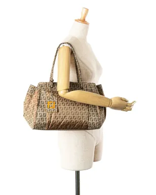 Fendi Pre-Owned Zucchino Nylon and Spalmati Grande Pillow トートバッグ - ブラウン - サムネイル2