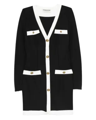 CHIARA BONI La Petite Robe ボタン付きVネックのドレス - サムネイル1