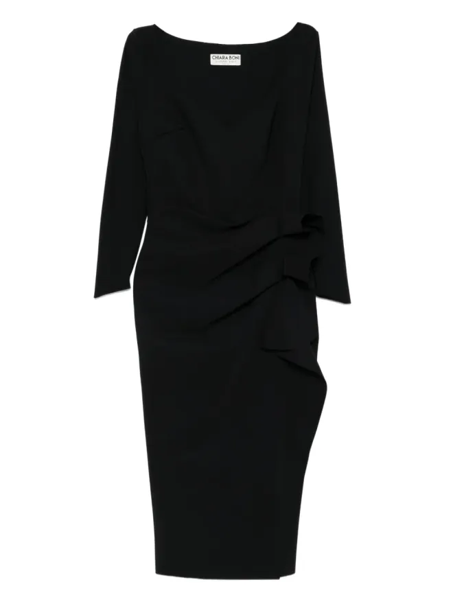 CHIARA BONI La Petite Robe CHIARA BONI La Petite Robe ラッフルディテール ミディドレスの商品画像