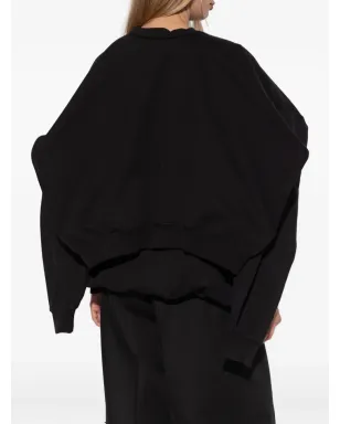 VETEMENTS レイヤードコットン スウェットシャツ ブラック - サムネイル5
