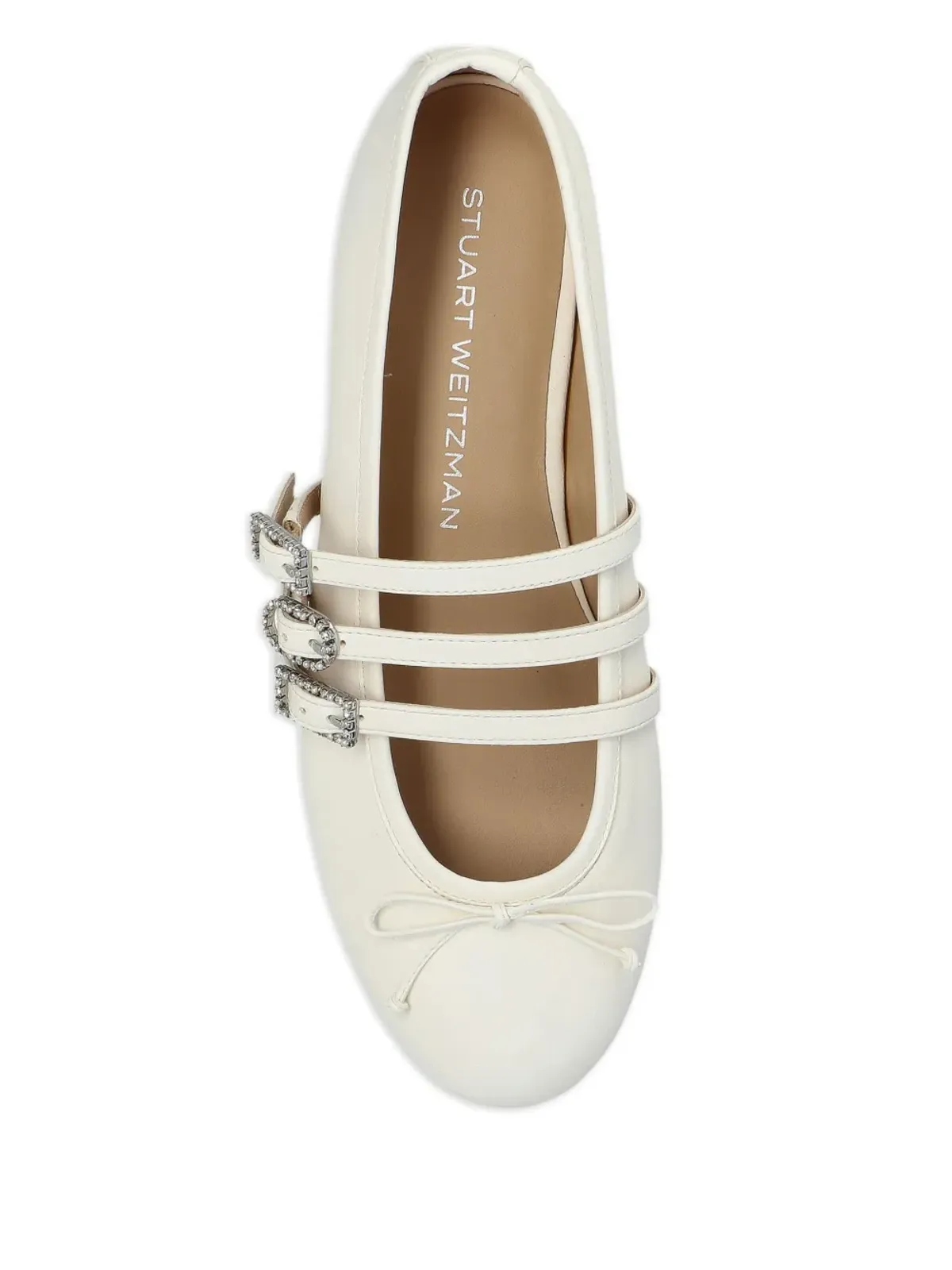 Stuart Weitzman Celeste バレエフラット バックル付きクリスタル装飾 - 画像4