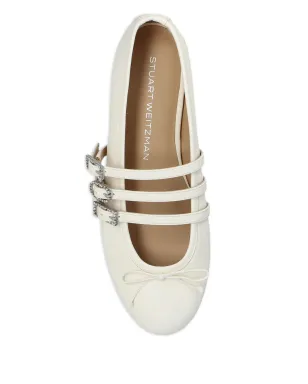 Stuart Weitzman Celeste バレエフラット バックル付きクリスタル装飾 - サムネイル4