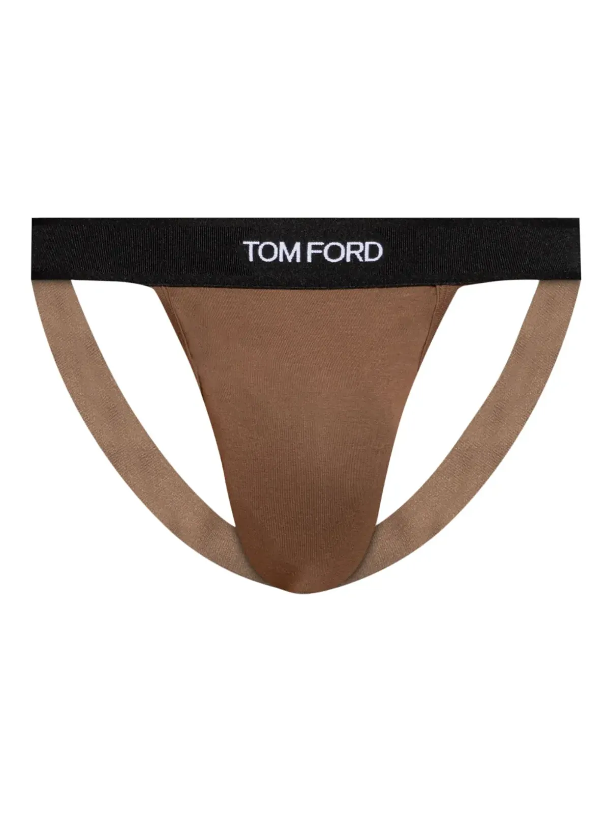 TOM FORD ロゴ入りジョックストラップ - ブラウン - 画像1