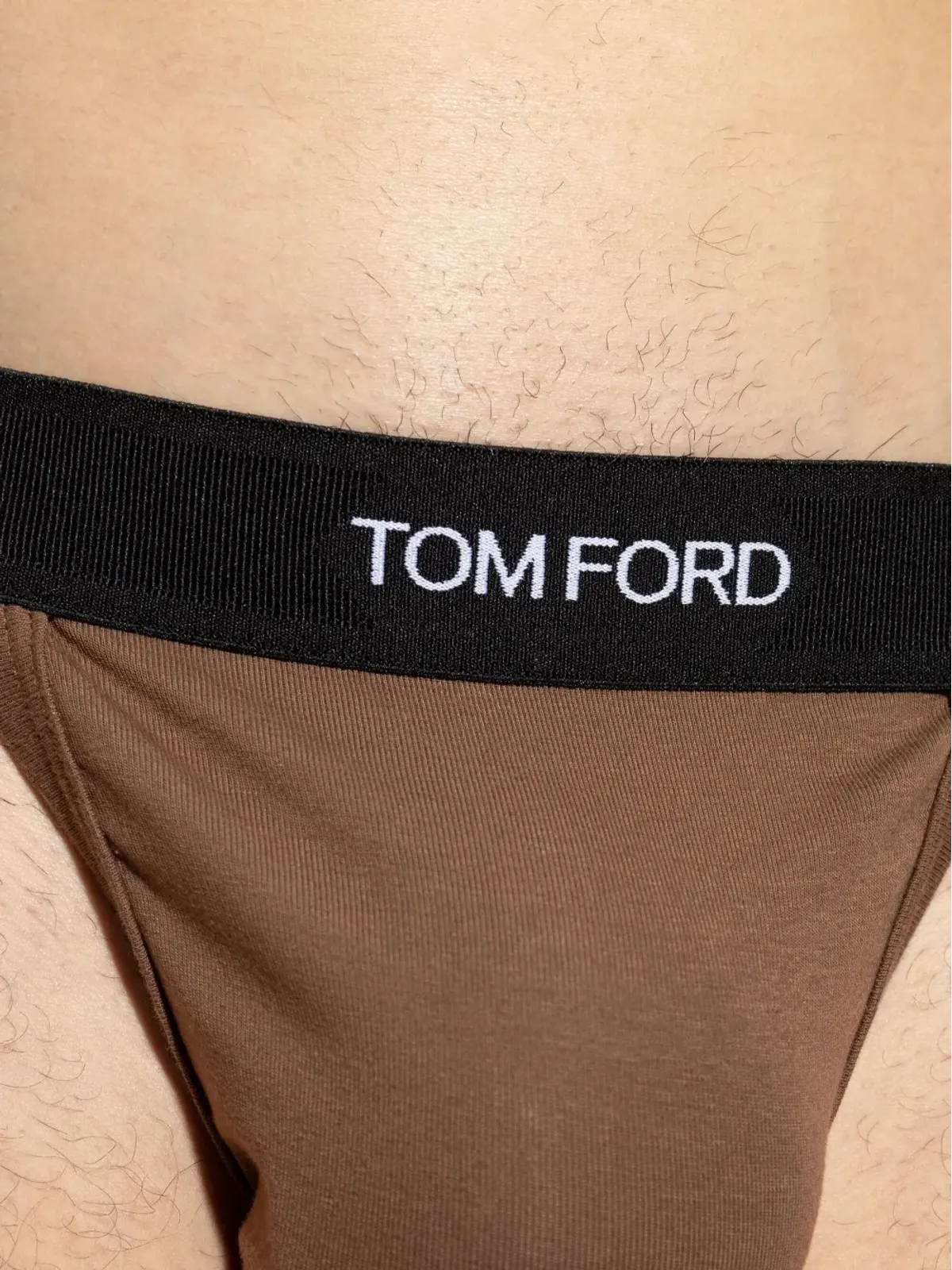 TOM FORD ロゴ入りジョックストラップ - ブラウン - 画像4