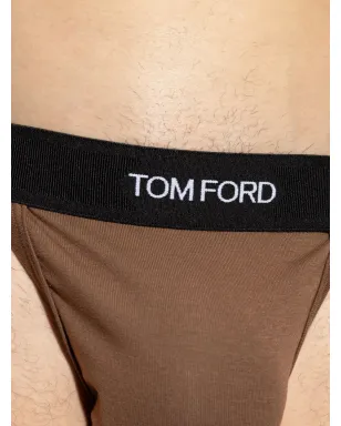 TOM FORD ロゴ入りジョックストラップ - ブラウン - サムネイル4