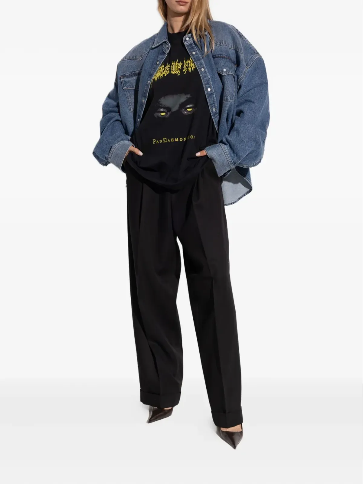 VETEMENTS ボタン留めデニムシャツ - 画像2