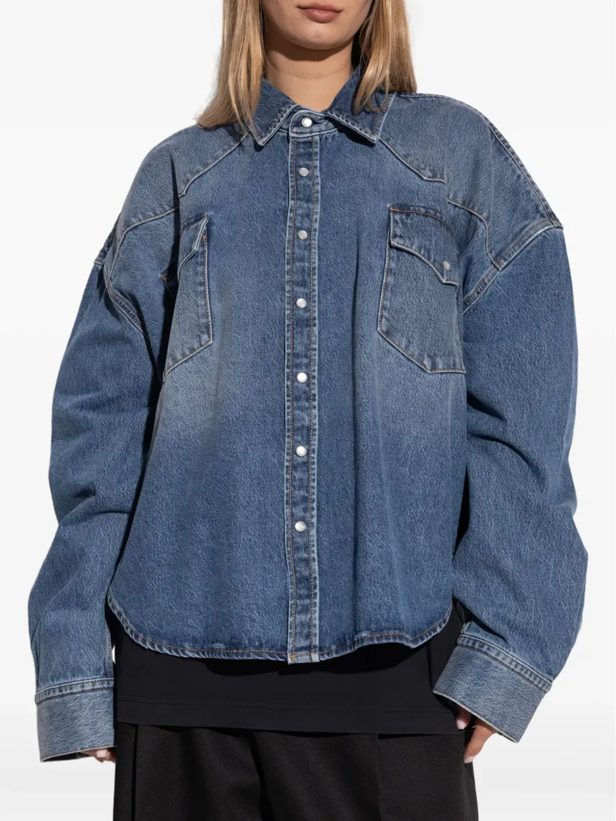 VETEMENTS ボタン留めデニムシャツ - 画像3
