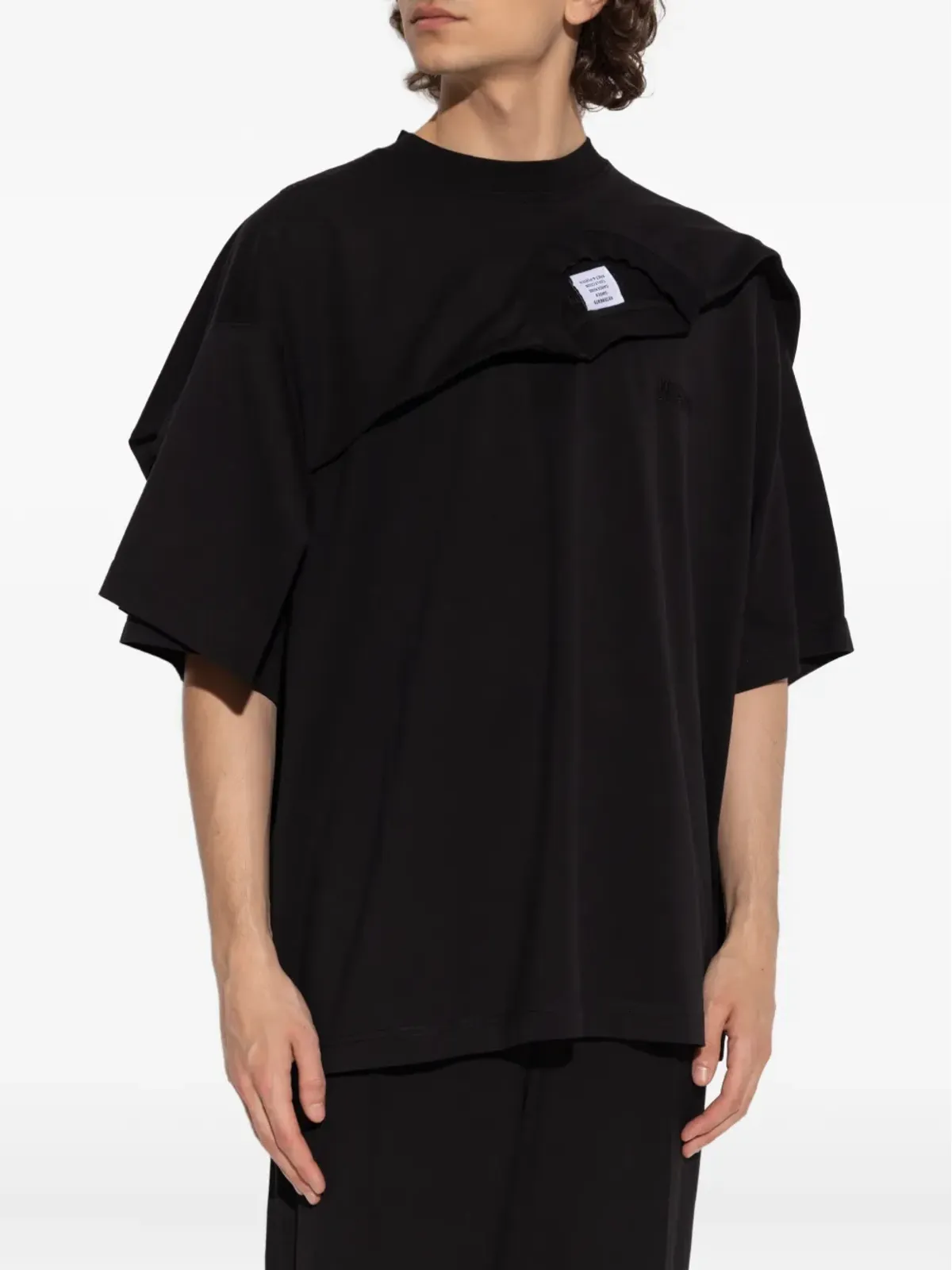 VETEMENTS レイヤードパネルTシャツ - 画像3